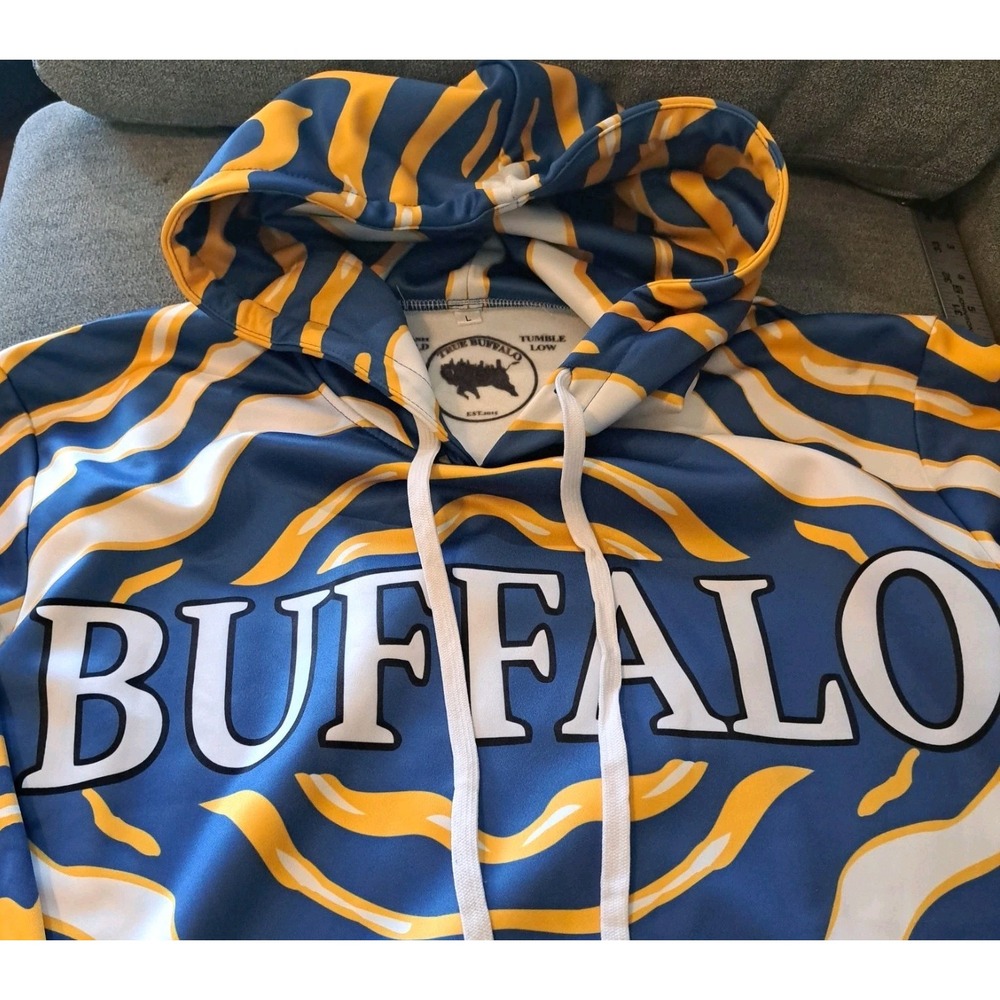 Mens‎ True Buffalo Lg Pullon Lg Sleeve Hoodie Buffalo Sabres Spirit Print Hockey